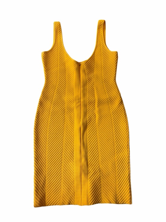Herve Leger Dresses & Skirts - Herve Leger Knit Bodycon Dress in Mustard Yellow size medium